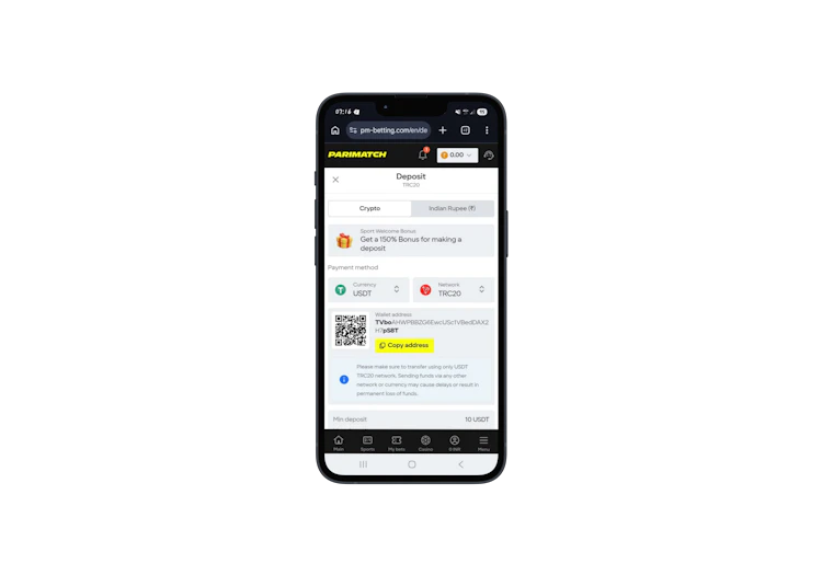 Making Deposits on 1xbet India