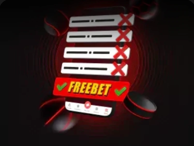  A list of bets losing, then a free bet after this