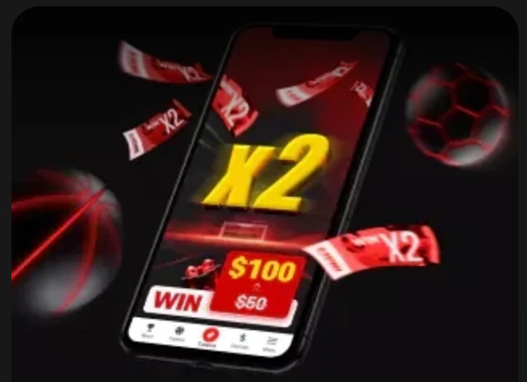  A mobile phone with the Lucky Ticket promotion