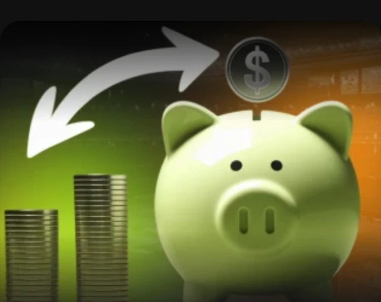 Screenshot from WinWin's illustration of a piggy bank for this promotion
