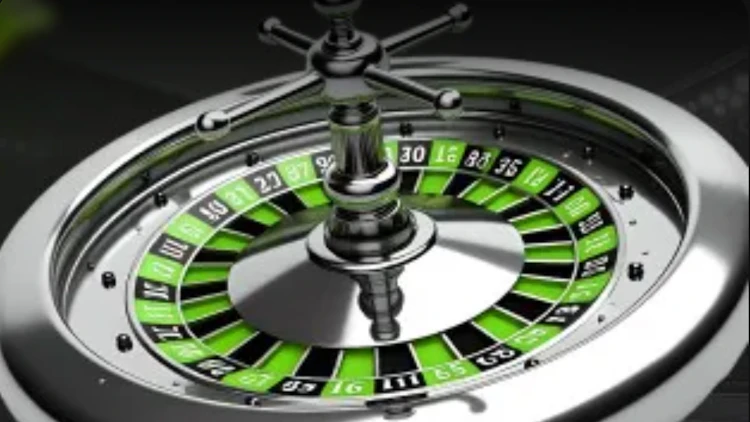 A roulette wheel