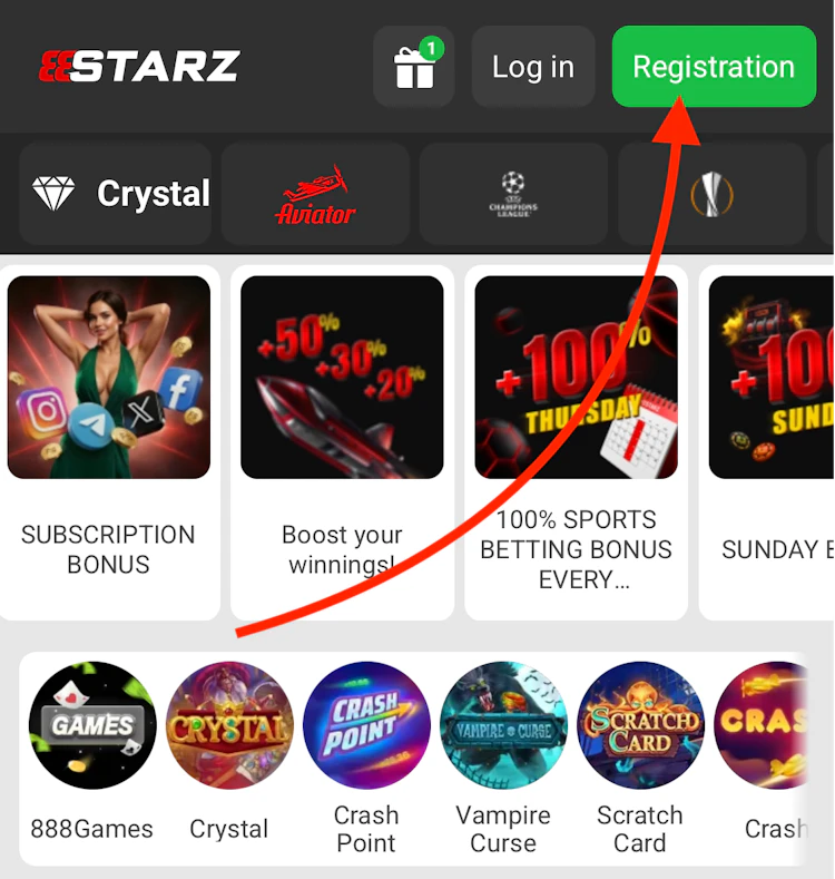 888starz welcome bonus registration page for India