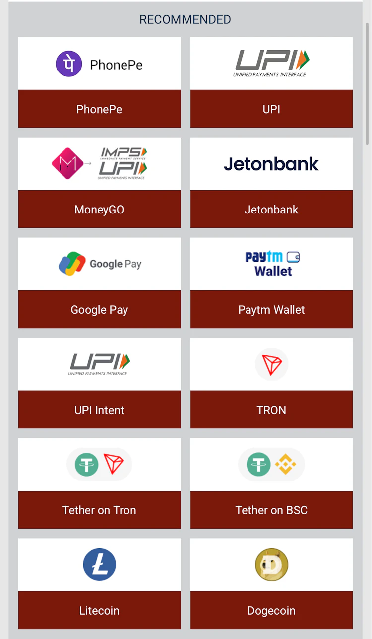 888starz deposit methods in India including UPI and Paytm