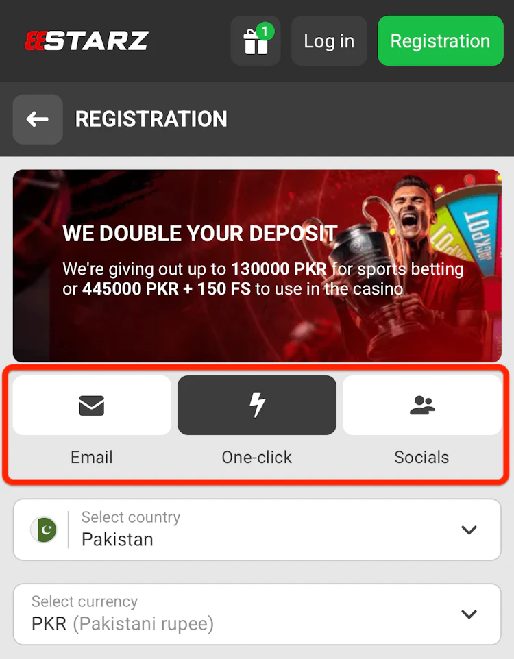  It doesn't matter which method you choose. Remember to fill in all your account details afterwards, either way.