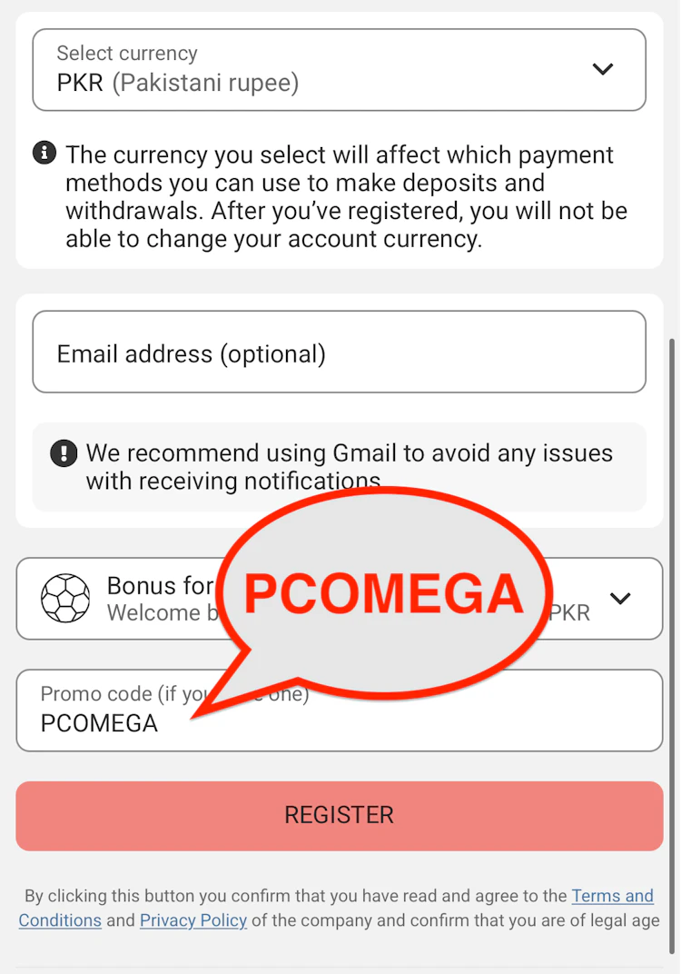  Remember to enter the promo code while registering, and not afterwards.