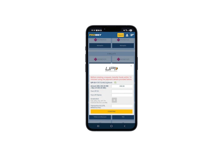 Making Deposits on 1xbet India
