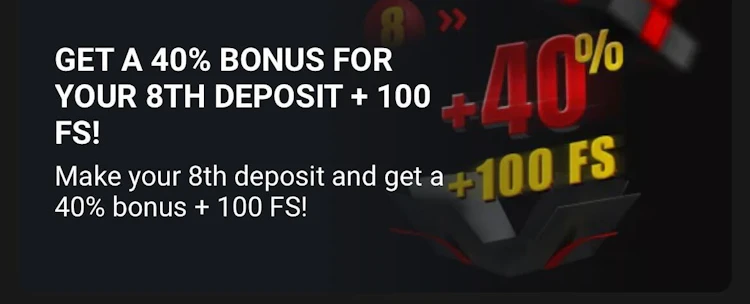 8th deposit bonus