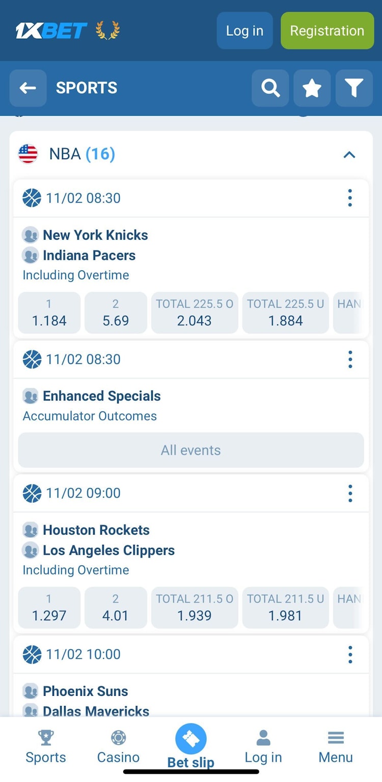 1xbet nba