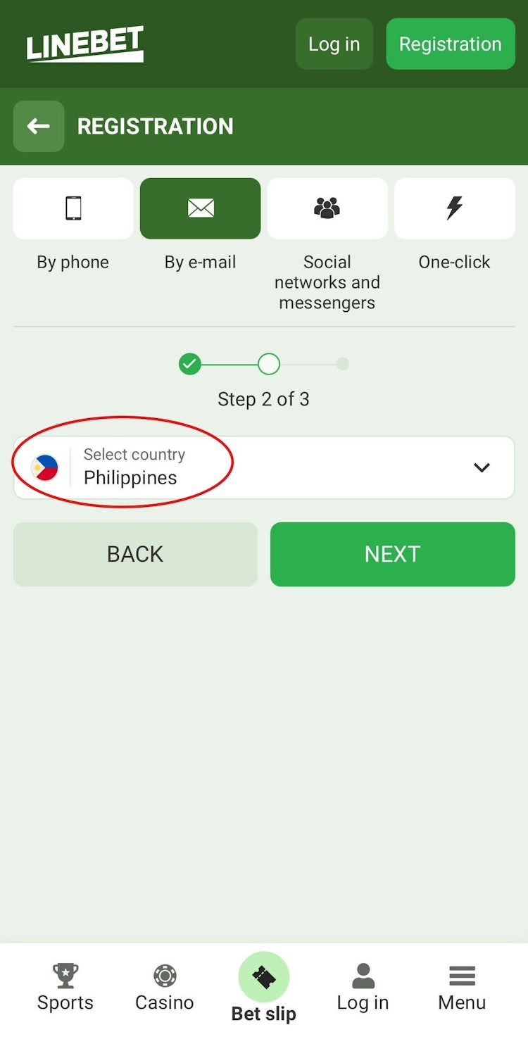 Linebet Registration 4