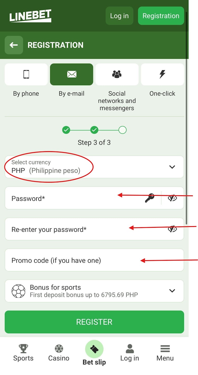 Linebet Registration 5