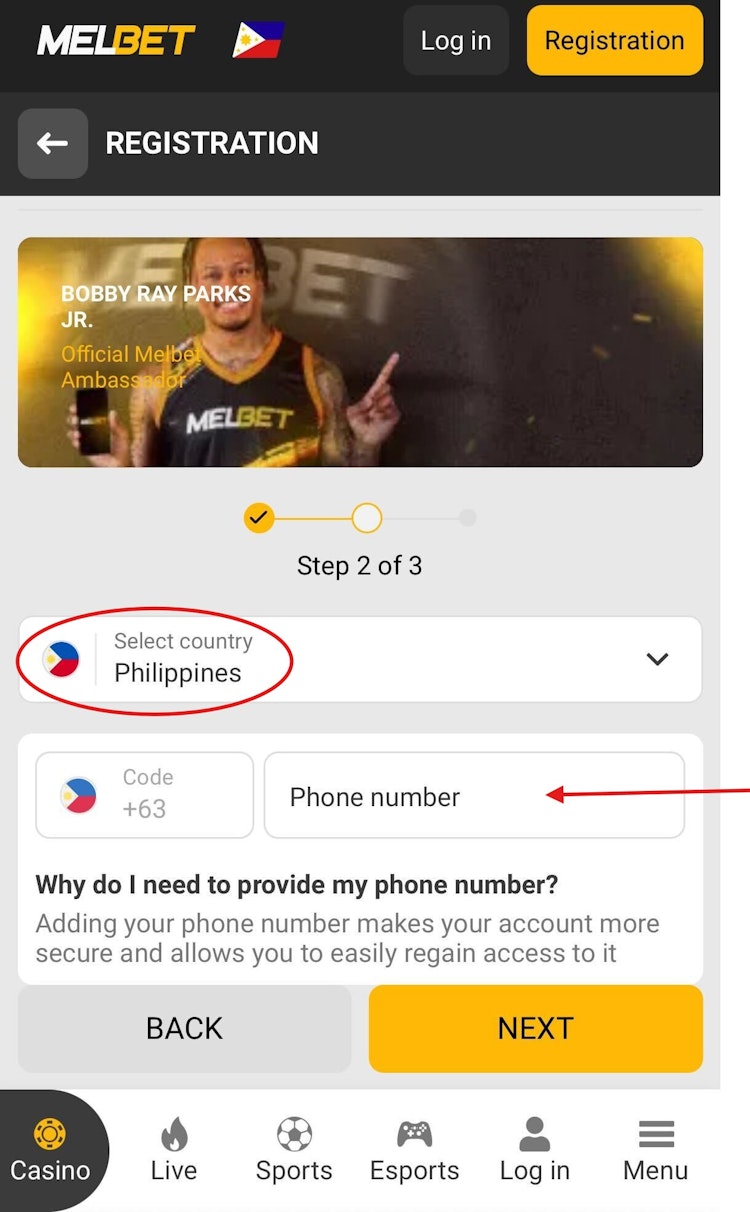 Melbet Registration 4