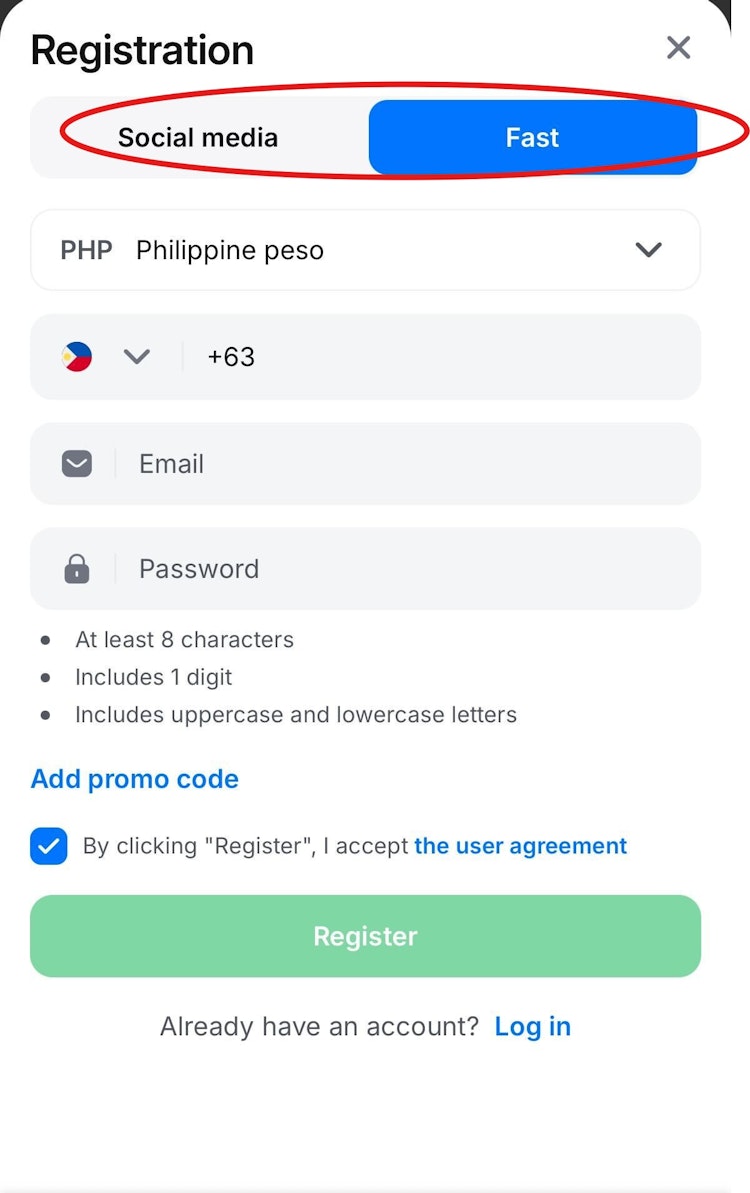 1win Registration Methods