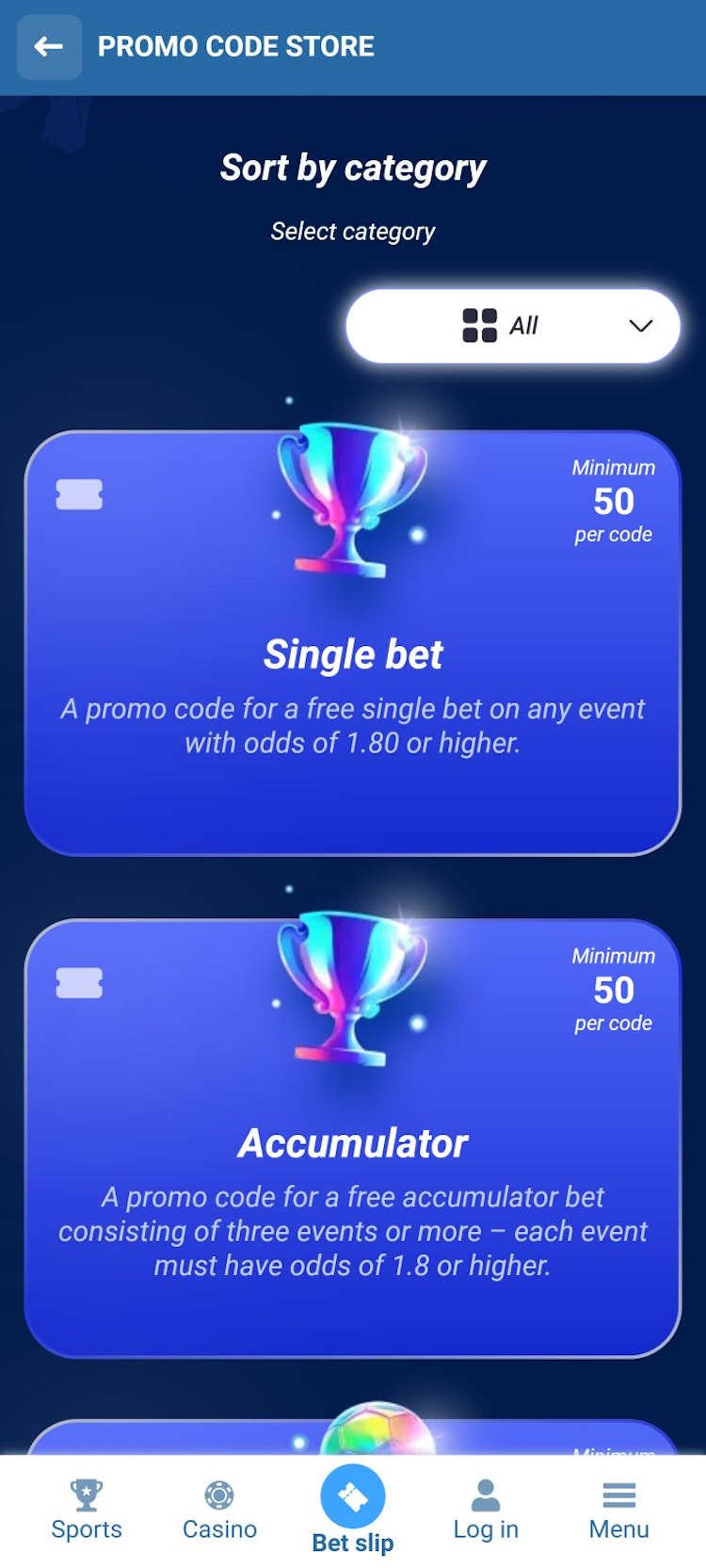 1xbet promo code store