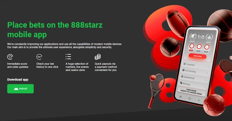 888Starz app download page