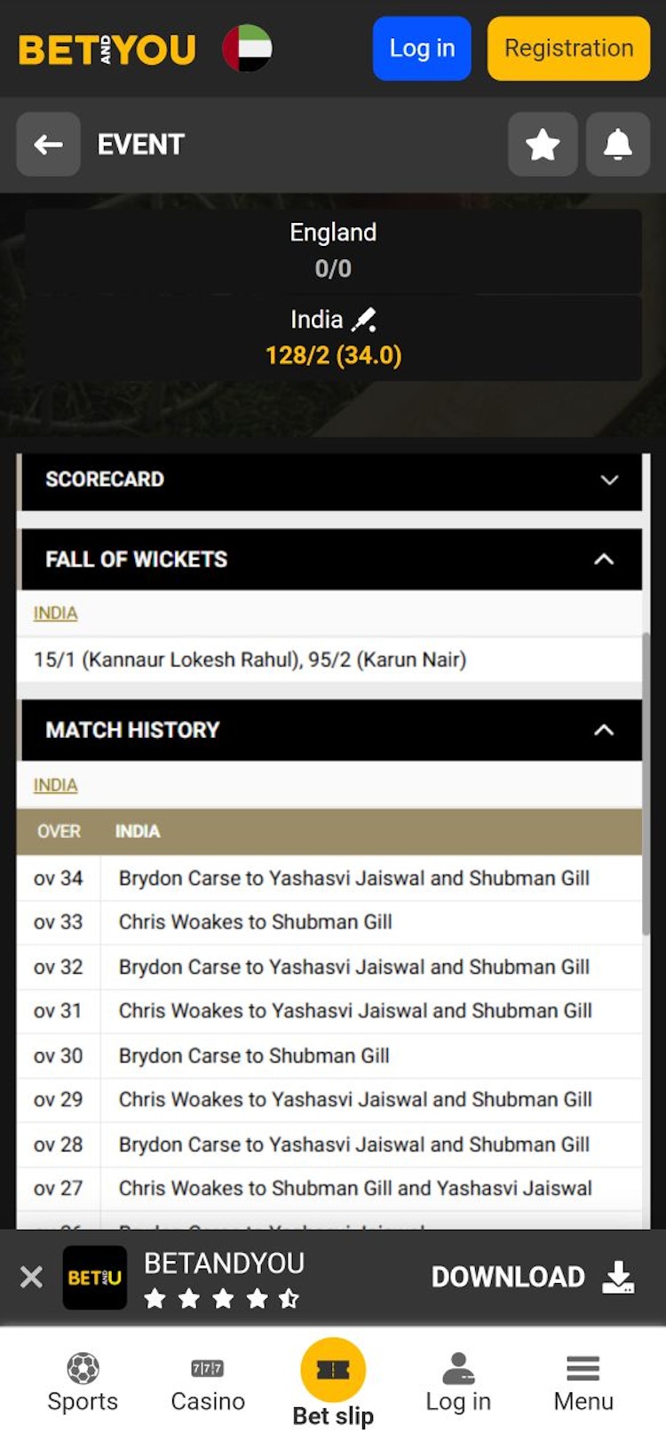 Betandyou cricket