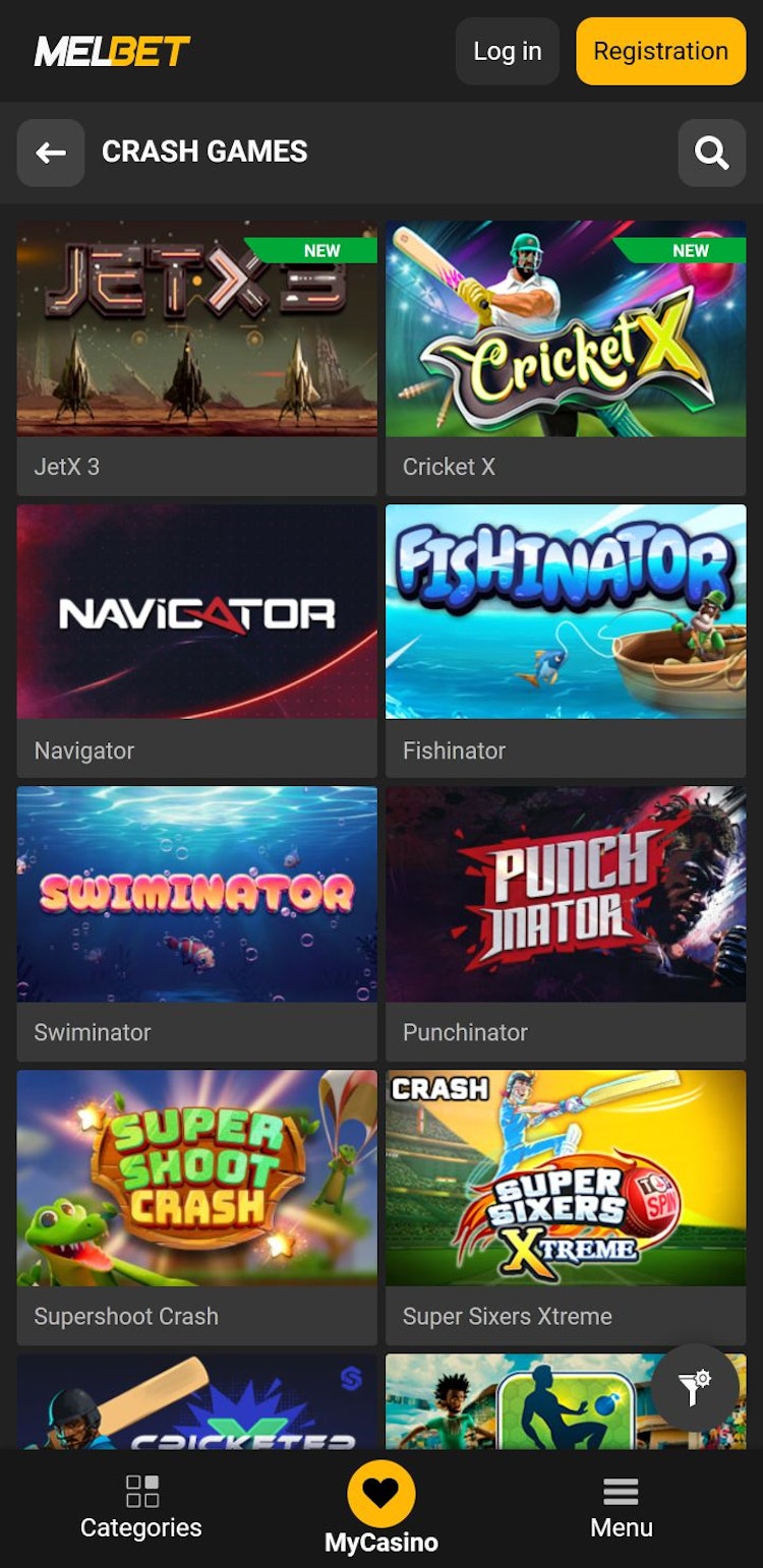 Melbet crash games