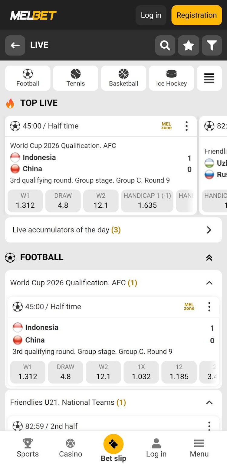 Melbet sports betting