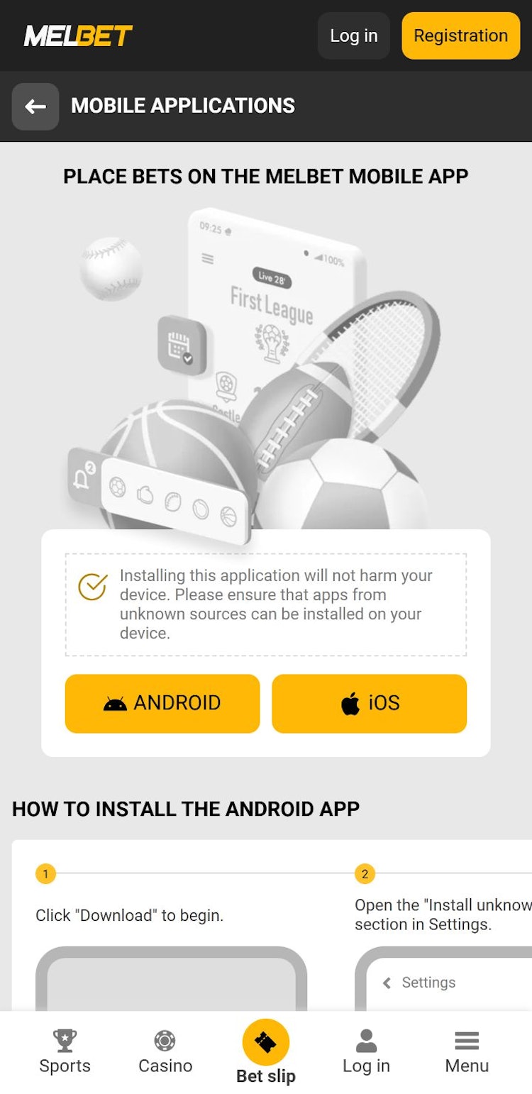 Melbet apps
