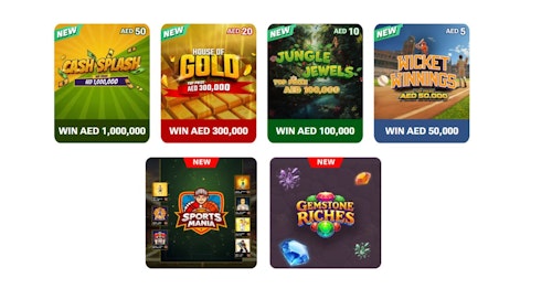 The UAE Lottery adds 6 new games to its instant-win library header image